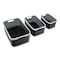 Advantus Boxes & Bins, Plastic, Black, 3 PK 39220 - alternate 10